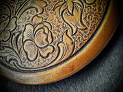 Brass Locket with Floral Engraving (Early 20th Century)