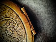 Brass Locket with Floral Engraving (Early 20th Century)