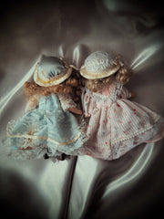 “The Twins” – Porcelain Victorian-Style Dolls (1970s–80s)