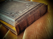 Victorian Leather Photo Album with Brass Clasp (Late 19th Century)