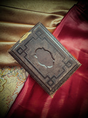 Victorian Leather Photo Album with Brass Clasp (Late 19th Century)