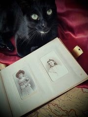 Victorian Leather Photo Album with Brass Clasp (Late 19th Century)