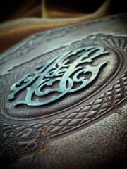 Antique Leather Notebook – “A de C” Monogram (Late 19th – Early 20th c.)