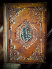 Antique Leather Notebook – “A de C” Monogram (Late 19th – Early 20th c.)