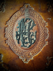 Antique Leather Notebook – “A de C” Monogram (Late 19th – Early 20th c.)