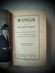 Wings – John Monk Saunders (New York, Grosset & Dunlap, 1927)