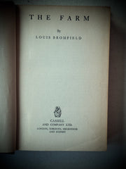 The Farm – Louis Bromfield (London, Cassell and Company Ltd., 1937)