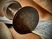 Wooden Zodiac Hourglass with Sun Motif (1.5 Minutes, Mid-20th Century)