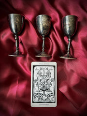Set of 3 Rotary International Silver Goblets (1970s)