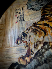 Set of 3 Hand-Painted Bamboo Wall Plates (Chinese, Mid-20th Century)