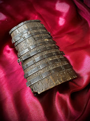 Miniature Armored Wooden Chest with Steel Bands (Late 19th – Early 20th Century)