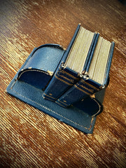 Vintage Canasta Card Set in Faux-Leather Book Case (Mexico, 1950s)